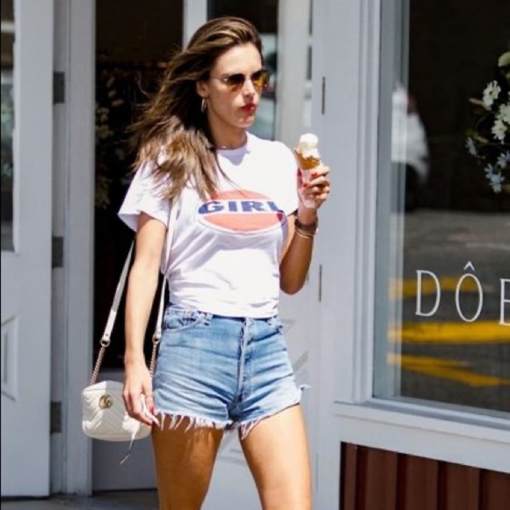 RE/DONE Girl Logo T-Shirt